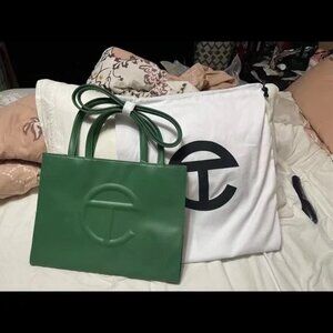 Telfar Medium Green Shopping Bag
